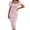 Red, variant on WTXUE Workwear, Knit Dresses Short Sleeve Work Crew Neck, Lace Dress Elegant Business Ladies Ol Dress Party Midi Dress Solid Mid-Length Women, Red Size L