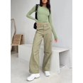 thumbnail image 4 of ORUYROP Womens Long Sleeve Fall Fashion 2023 Crop Tops Basic Layering Workout Slim Fitted T Shirts Y2K Tops, 4 of 5