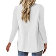 thumbnail image 3 of Grrvtrz Womens One Button Blazer Lightweight Office Work Suit Jacket Stretch Lapel Collar Long Sleeve Jacket with Pockets, 3 of 5