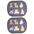 thumbnail image 1 of MasteelfCA 2Pcs Cartoon Car Side Window Sunshades Baby Sun Shades for Blocking UV Rays, 1 of 8