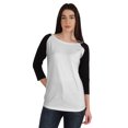 thumbnail image 1 of Inkmeso Womens Color Block Raglan Quarter Sleeve TShirt Baseball Tee Casual Sports Jersey Top, 1 of 8