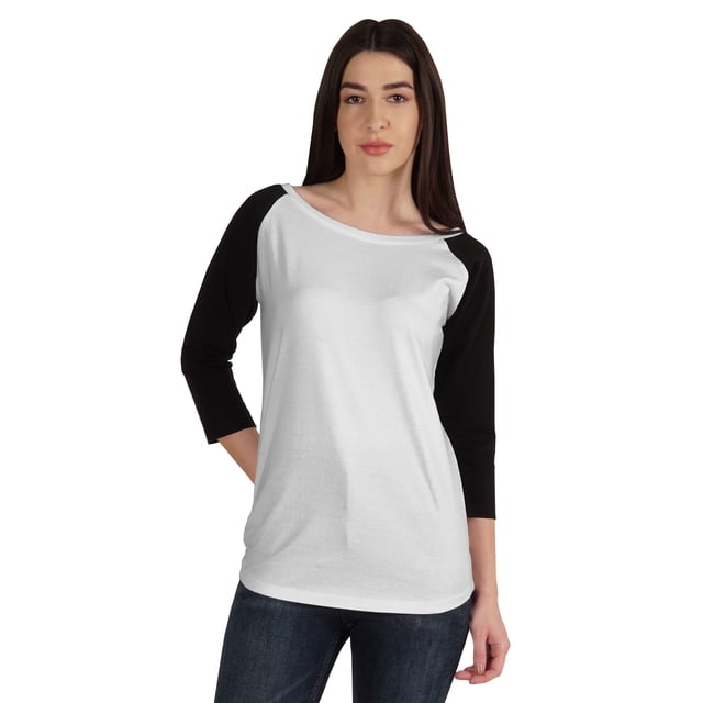 Inkmeso Womens Color Block Raglan Quarter Sleeve TShirt Baseball Tee Casual Sports Jersey Top