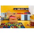 thumbnail image 2 of Fun Rugs Rectangle Multi-Colored ABC Food Nylon Kids Rug, 2 of 2