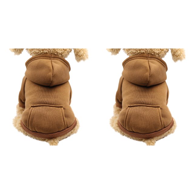 (Lot de 2) Rinsvye Chandails à Capuchon en Polyester avec Vêtements pour Chien pour Chiens Moyens Vêtements pour Chien avec Poche Vêtements pour Chien de Compagnie pour Grands Chiens Vêtements