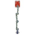 thumbnail image 1 of Dogit Knotted Rope Dog Toy, Multi-Coloured 3-Knot Looped Tug, 71 cm (28in), 1 of 5