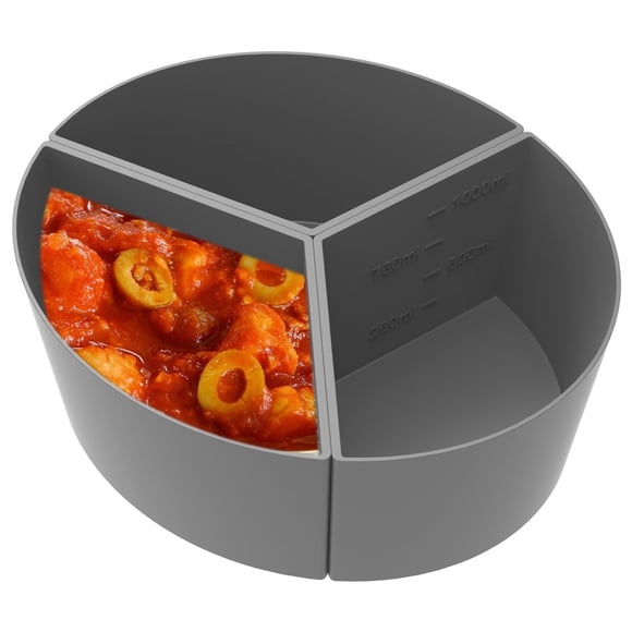 3Pcs Slow Cooker Divider Liner Reusable Slow Cooker Divider Insert Heat Resistant Silicone Slow Cooker Divider Leakproof