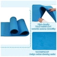 thumbnail image 3 of Fitvids 1/2-Inch Thick High Density Exercise Yoga Mat, Carrying Strap, Blue, 3 of 8