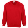 thumbnail image 1 of Maddins Enfants Colorure V-Cou Sweat-Shirt / Vêtements d'École (Pack de 2), 1 of 1