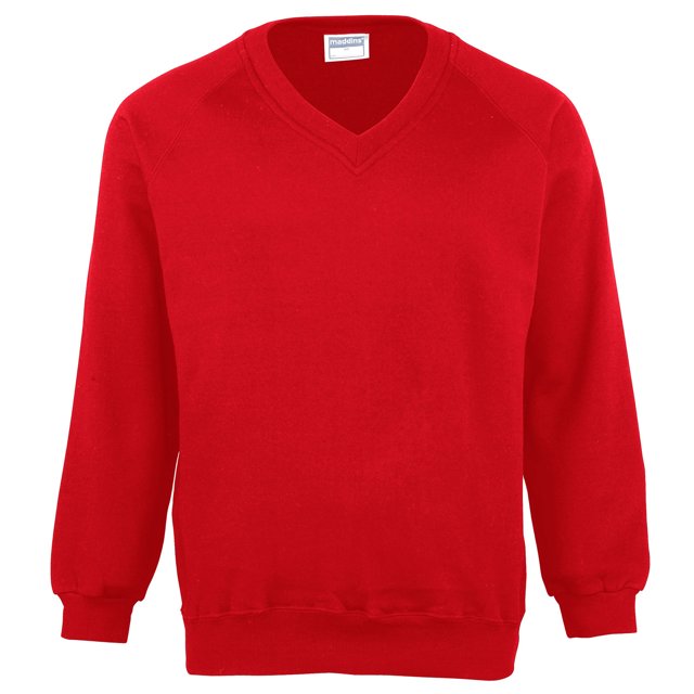 Maddins Enfants Colorure V-Cou Sweat-Shirt / Vêtements d'École (Pack de 2)