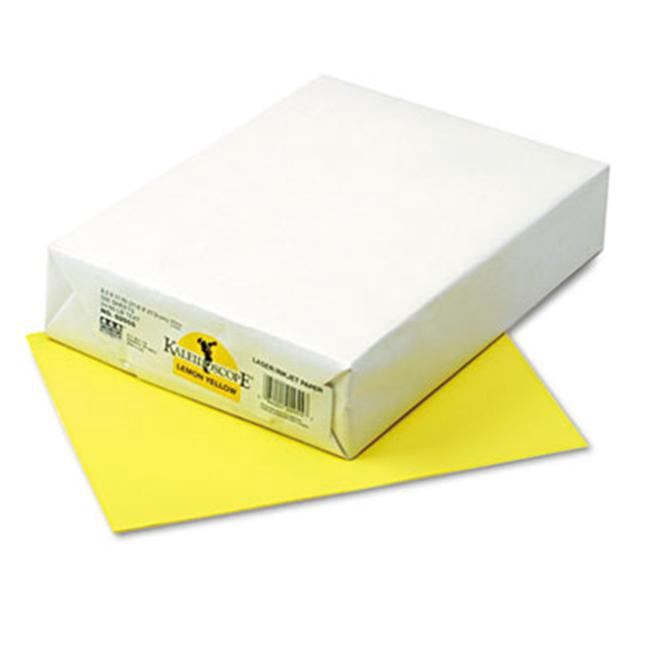 Pacon 102055 Kaleidoscope Multipurpose Colored Paper- 24lb- 8-1/2 x 11- Lemon Yellow- 500/Rm