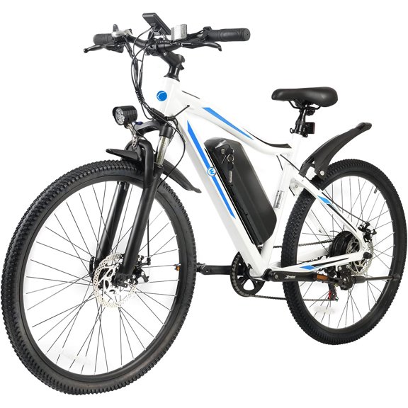 C INVERTER Vélo Électrique 27,5 Pouces pour Adultes, Moteur 500W Batterie Amovible 48V 624Wh Autonomie Max 91km Vitesse Max 32km/h Vélo Électrique Vélo de Montagne Vélo Électrique avec Suspension Verrouillable