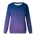 thumbnail image 5 of RKSTN Chandails pour Femmes Mode Automne 2023 Couleur Dégradée Chandail à Manches Longues Grande Taille Coupe Ample Col Rond Chandail Doux, 5 of 5