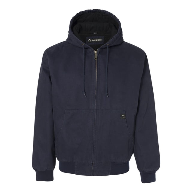 DRI DUCK Veste à Capuchon Cheyenne en Toile Boulder avec Doublure Matelassée en Tricot, m
