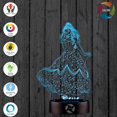 thumbnail image 3 of 3D Optical Illusion Night Light - 7 LED Color Changing Lamp - Cool Soft Light Safe for Kids - Solution for Nightmares - ATTOE s Tie Fighter, 3 of 5