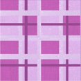 thumbnail image 1 of Ahgly Tapis d'Intérieur Lavable en Machine Carré Transitionnel Fleur Rose, 6 Pieds Carré, 1 of 7