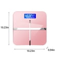 thumbnail image 3 of EGNMCR Digital Bathroom Scale, Highly Accurate Body Weight Scale With Lighted LED Display, Round Corner Design Electronic scale, 3 of 9