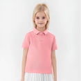 thumbnail image 4 of YUNAFFT Polos pour Enfants Été Décontracté Couleur Unie Manches Courtes Col Rond Lot de 2 Style Décontracté de Tous les Jours, 4 of 9
