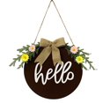 thumbnail image 1 of Hello Sign Home Decor  Front Door  Wood Hanging Welcome Sign  for Farmhouse porch Wall, 1 of 9