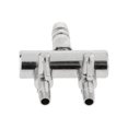 thumbnail image 2 of lionlar 8mm To 4mm Aquarium Stainless Steel Air Splitter Pump Switch Control Flow Valve 2 Way, 2 of 9