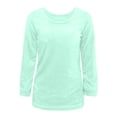 thumbnail image 5 of Timegard T-Shirts pour Femmes Grande Taille à Manches Longues à Col Rond Confortables et Chauds Automne Hiver Décontractés Amples, 5 of 5