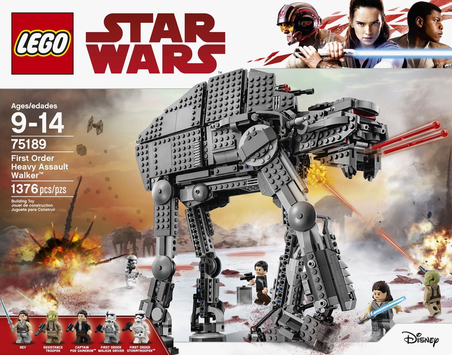LEGO Star Wars First Order Heavy Assault Walker 75189 Toy Building Kit (1376 Pieces)