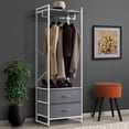 thumbnail image 3 of Clothing Rack with 2 Drawers - Tall Closet Stand Dresser for Bedroom, 3 of 3