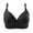 Black, variant on WRKEKC Bras for Women Wireless Push Up Bra with Breathable Fabric and Light Padding for Daily Comfort