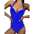 thumbnail image 1 of Birdeem Maillot de Bain Femme Aguichant Uni Taille Haute, 1 of 1