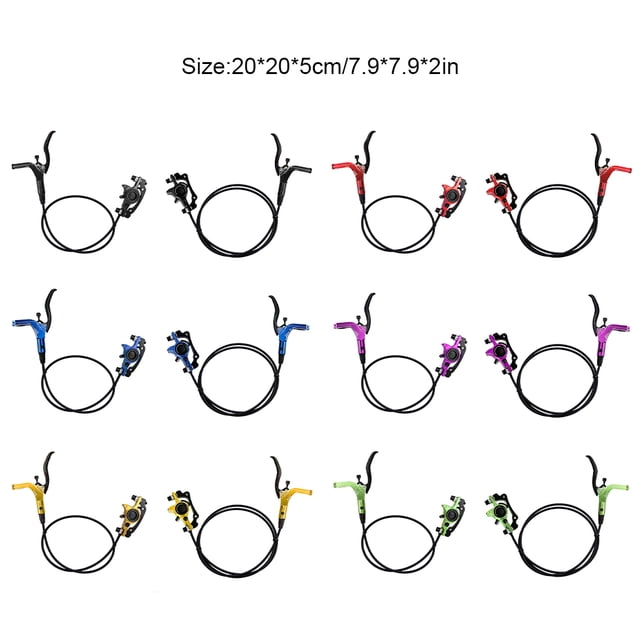 Bike Hydraulic Brake Set Wheel Stopping Parts Bicycles Accessories Universal Bicycle Accessory Disc Braking Kit Replacement Black Rear Right Brake
