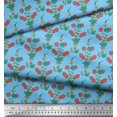 thumbnail image 3 of Soimoi Rayon Fabric Leaves & Floral Print Sewing Fabric Yard 56 Inch Wide, 3 of 3