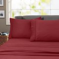 thumbnail image 2 of 600 Thread Count 100% Cotton Wrinkle Free Striped Sheet Set (Twin, Gold), 2 of 2
