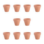 POINTERTECK 10Pcs 5.5x5cm Small Mini Terracotta Pot Clay Ceramic Pottery Planter Cactus Flower Pots Succulent Nursery Pots Great for Plants Crafts Wedding Favor