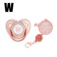 thumbnail image 1 of DPTALR Baby Pacifier 26 Letter Name Initial Clip Silicone Infant Nipple Bling Newborn Pacifier, 1 of 5