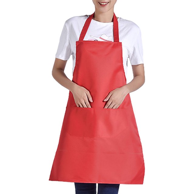 mmirethe 12pieces Adjustable Half-length Adult Apron Lightweight And Eco-friendly Kitchen Essential Stylish Polyester Innovative red 3Set