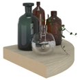 thumbnail image 5 of vidaXL Floating Corner Shelves 2 pcs Oak 25x25x3.8 cm MDF, 5 of 5