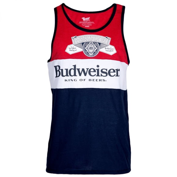 Budweiser Three Color Block Tank Top-Medium