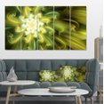 thumbnail image 1 of Danse de Pétales Fractaux Jaunes - Impression d'Art Floral sur Toile, 1 of 3