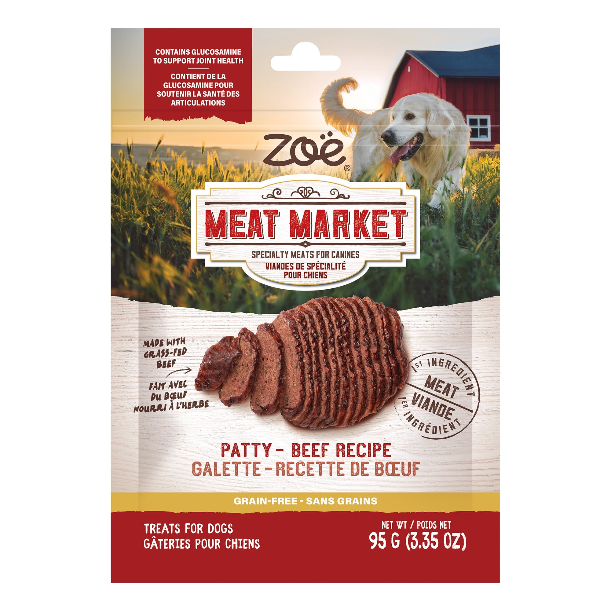 Gâteries Meat Market Zoe, Galette, Bœuf, 95 G