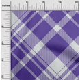 thumbnail image 2 of oneOone Cotton Flex Medium Blue Fabric Check Craft Projects Decor Fabric Printed By The Yard 40 Inch Wide, 2 of 4