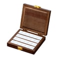 thumbnail image 3 of simhoa Watercolor Paint Box Empty Palette Box Wooden Watercolor Paint Storage Box Paint 24 Grids, 3 of 7