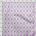 thumbnail image 4 of oneOone Polyester Spandex Purple Fabric Check Sewing Material Print Fabric By The Yard 56 Inch Wide, 4 of 4