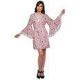 thumbnail image 2 of Moomaya Peignoir en Coton pour Femmes Robe de Chambre Imprimée Courte Peignoir de Douche Nuptiale, 2 of 6