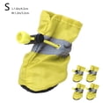 thumbnail image 1 of Aursykel Waterproof Dog Shoes for Small Dogs with Reflective Straps Non Slip Paw Protectors Relaxedable Dog Booties for Puppies Adjustable Drawstring Easy On Off Set of 4, 1 of 8