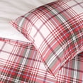 thumbnail image 3 of HITIME 100% Polyester Printed Christmas Duvet Cover Set - Queen Size 3 Piece Lightweight & Breathable Bedding Set, Soft Microfiber Comforter Cover with Zipper Closure, Christmas Plaid, 3 of 8