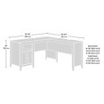thumbnail image 3 of Sauder La Collection Dakota Pass Bureau en L, Finition White Plank, 427566, 3 of 9