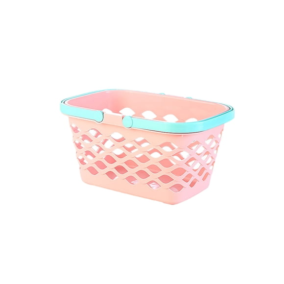 Mesh Handled Storage Basket for Bathroom & Kitchen, Foldable Organizer with Ventilation Holes, Multi-Purpose Use