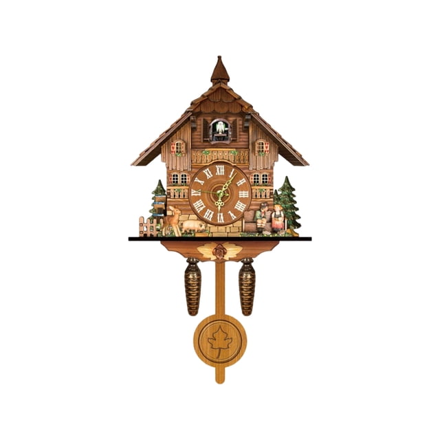 fastboy Traditional Black Forest Chalet Clock For Charming And Timeless Décor Cuckoo Clock Easy To Read CL010