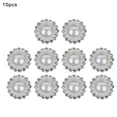 thumbnail image 1 of tredstone 10Pcs Rhinestone Faux Pearl Buttons 16mm Round Retro Metal DIY Sew Embellishments Craft for Clothes Bag Shoes, 1 of 9