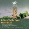 thumbnail image 2 of All Things Cedar 84"x33" Outdoor Single Trellis Handcrafted for Climbing Plants, 2 of 7
