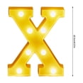thumbnail image 3 of TopLLC Christmas Decor LED Letter Lights Sign Light Up For Home Party Wedding Decoration Light Up Letters Alphabet Letter Sign Battery Powered For Christmas Birthday Party Decoration warning light, 3 of 5